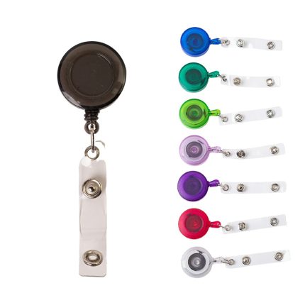 Colorful YoYo ID Reel Badge Carabiner Reel Round Retractable Badge Reel final sale cheap price