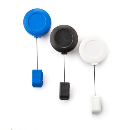 Custom Plastic Retractable Yoyo Badge Reel ID Card Name Badge Holder Anti-lost Key Reel Roller Clip