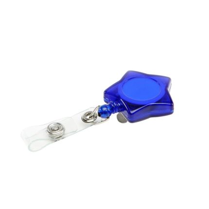 ID Holder badge reel Name Tag star shape yoyo reel badge Plastic Retractable Badge Holder with nylon Cord/Belt Clip