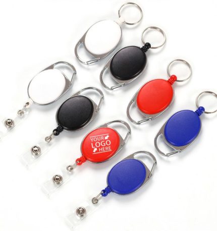 Retractable Badge Reel Yoyo Clipfs For ID Plastic Badge Holder Accept Custom Logo With Small Quantity