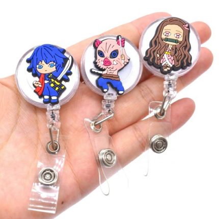 Customize Cartoon Plastic Retractable Medical Doctor Nurse Name ID Card Badge Reels