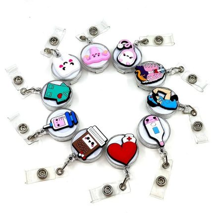 custom yoyo promo soft pvc lanyards retractable name id badge holder accessories reel
