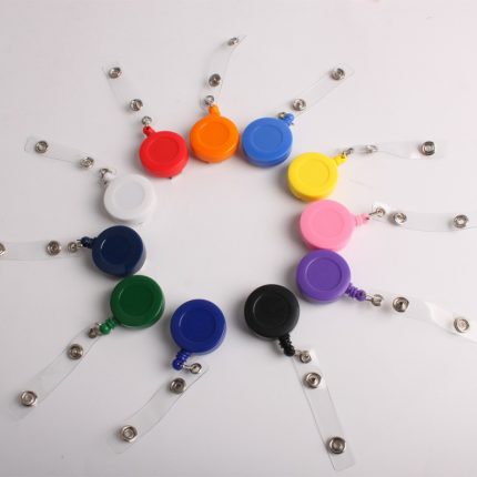 hotsale ID card holder plastic yoyo reel carabiner clip retractable badge reel