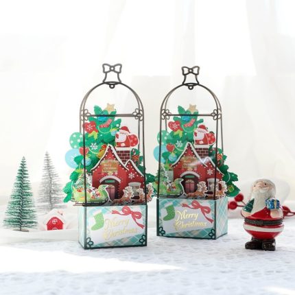 3d Pop Up Card Christmas Greeting Card Creative Card Wholesale Christmas Decoration Business Thank You Card Gift Card