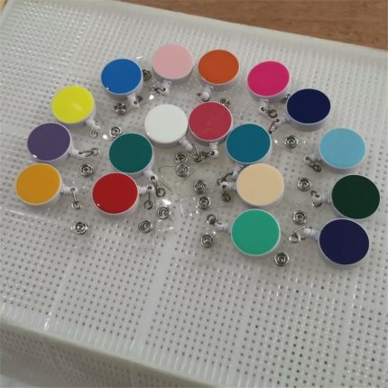 Customized Festival Party YoYo Colorful Retractable ID Badge Reel Holder