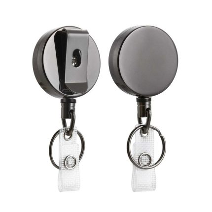 Multicolor round retractable badge reel abs plastic badge reel for key yoyo id card holder