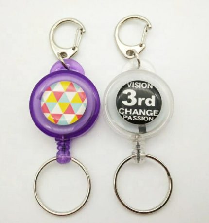Hot promotion retractable badge holder, customized logo yoyo badge holder