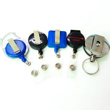ID Card Name Badge Holder Retractable Yoyo Wire Extension Reel Holder Key Holder